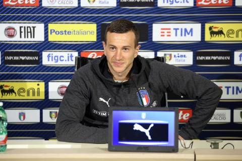 Photo LaPresse - Jennifer Lorenzini 19 March 2019 Firenze (Italy) Soccer Italy Italian Football meeting - "Coverciano" - press conference PK Pressekonferenz of Federico Bernardeschi In the pic: Federico Bernardeschi  Copyright: xJenniferxLorenzini LaPressex
