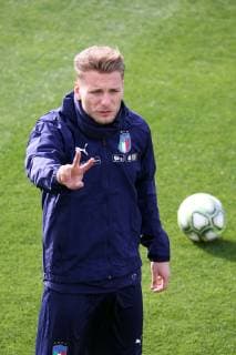 Photo LaPresse - Jennifer Lorenzini 19 March 2019 Firenze (Italy) Soccer Italy Italian Football meeting - "Coverciano" - Training In the pic: Ciro Immobile  Copyright: xLaPresse JenniferxLorenzinix