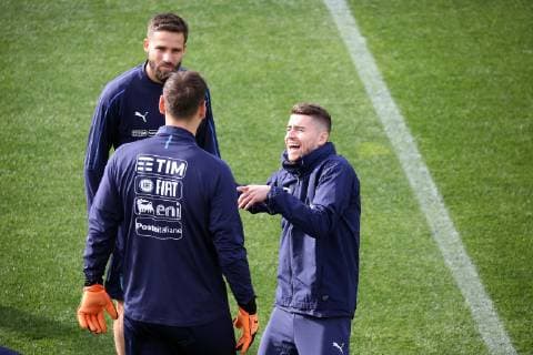 Photo LaPresse - Jennifer Lorenzini 19 March 2019 Firenze (Italy) Soccer Italy Italian Football meeting - "Coverciano" - Training In the pic: italian national team Nationalteam during the training  Copyright: xLaPresse JenniferxLorenzinix