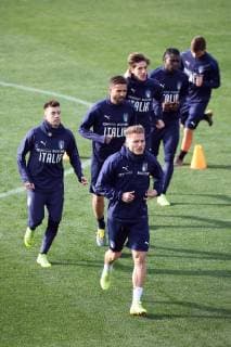 Photo LaPresse - Jennifer Lorenzini 19 March 2019 Firenze (Italy) Soccer Italy Italian Football meeting - "Coverciano" - Training In the pic: italian national team Nationalteam during the training  Copyright: xLaPresse JenniferxLorenzinix