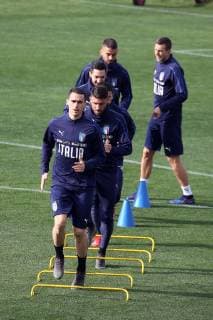 Photo LaPresse - Jennifer Lorenzini 19 March 2019 Firenze (Italy) Soccer Italy Italian Football meeting - "Coverciano" - Training In the pic: italian national team Nationalteam during the training  Copyright: xLaPresse JenniferxLorenzinix