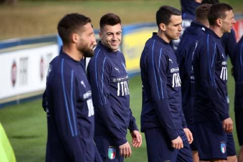 Photo LaPresse - Jennifer Lorenzini 19 March 2019 Firenze (Italy) Soccer Italy Italian Football meeting - "Coverciano" - Training In the pic: italian national team Nationalteam during the training  Copyright: xLaPresse JenniferxLorenzinix