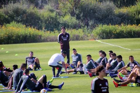 March 19 2019 EUM20190319DEP18 JPG CALIFORNIA EU SoccerFutbol Seleccion Mexicana La Seleccion Mexicana de futbol realiza su entrenamiento matutino este martes 19 de marzo de 2019 en Centro de Entrenamiento del Comite Olimpico de Estados Unidos en Chula Vista de cara a su partido amistoso ante Chile como parte de la fecha FIFA Foto Agencia EL UNIVERSALGerardo Velazquez de LeonEVZ Latin News March 19 2019  - ZUMAu78_ 20190319_zaf_u78_054 Copyright: xElxUniversalx
