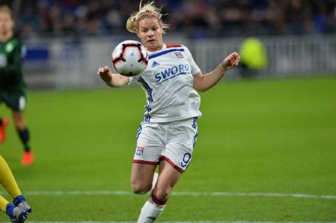Eugenie Le Sommer (lyon) FOOTBALL : Lyon vs Wolfsburg - 1 4 de finale ligue des champions feminine - 20 03 2019 FredericChambert Panoramic 