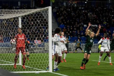 Fußball, CL, Damen, Olympique Lyon - VfL Wolfsburg March 20, 2019 - Lyon, France - UEFA women s Champions League quarter-final football match between Olympique Lyonnais and Vfl Wolfsburg at the Groupama Stadium in Decines-Charpieu, near Lyon, central-eastern France on March 20, 2019. Wolfsburg scored a goal in the 65th minute, which was given to Nilla Fischer. Olympique Lyonnais v Vfl Wolfsburg - UEFA Women s Champions League Quarter Final 1st leg  - ZUMAn230 20190320_zaa_n230_603 Copyright: xNicolasxLiponnex