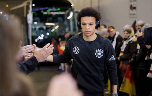 Soccer DFB Wolfsburg 20 03 2019 Volkswagen Arena Season 2019 2020 Friendly match GERMANY v SERBIA 1 1 Leroy SANE 19 GER Photo Eberhard Thonfeld camera 4 DFL regulations prohibit any use of photographs as image sequences and or quasi video