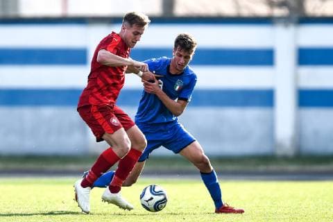 Db Busto Arsizio 21 03 2019 - Torneo 8 Nazioni Italia-Repubblica Ceca U20 foto Daniele Buffa Image nella foto: Ladislav Muzik-Marco Sala 
