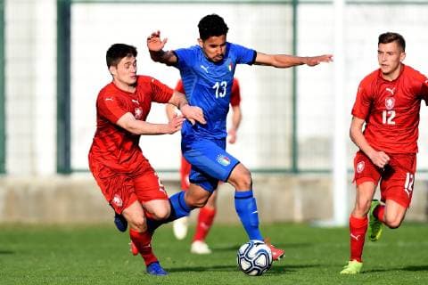 Db Busto Arsizio 21 03 2019 - Torneo 8 Nazioni Italia-Repubblica Ceca U20 foto Daniele Buffa Image nella foto: Andre Anderson-Vaclav Dudl 