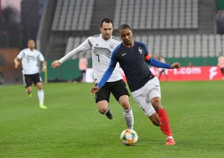 21 03 2019 Football U 21 International match Germany France Abdou Diallo France re vs Levin Oeztunali Levin Öztunali Germany DFB REGULATIONS PROHIBIT ANY USE OF PHOTOGRAPHS AS IMAGE SEQUENCES AND OR QUASI VIDEO Team2