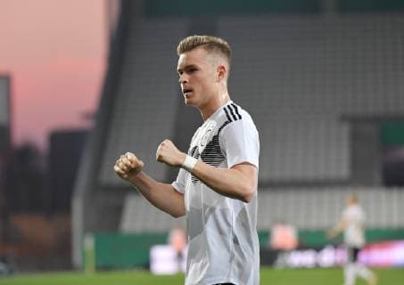 21 03 2019 Football U 21 International match Germany France Jubilation Maximilian Mittelstaedt Maximilian Mittelstädt Germany DFB REGULATIONS PROHIBIT ANY USE OF PHOTOGRAPHS AS IMAGE SEQUENCES AND OR QUASI VIDEO Team2