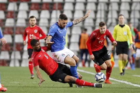 Photo Paola Garbuio LaPresse March 21, 2019 Trieste, Italy soccer Italia vs Austria,Amichevole under 21 2018 2019 - stadio Nereo Rocco In the pic:pezzella  Copyright: xPaolaxGarbuio LaPressex