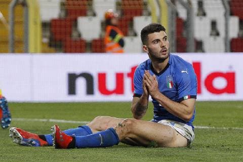 Photo Paola Garbuio LaPresse March 21, 2019 Trieste, Italy soccer Italia vs Austria,Amichevole under 21 2018 2019 - stadio Nereo Rocco In the pic:cutrone  Copyright: xPaolaxGarbuio LaPressex