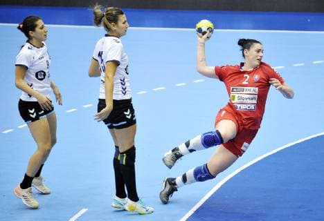 Handball, Länderspiel, Slowakei - Argentinien 2019.03.22 Gdansk Pilka reczna Baltic Handball Cup 2019 Argentyna - Slowacja N z Nikoleta Trunkova Foto Norbert Barczyk PressFocus NEWSPIX.PL --- Newspix.pl  20190322NB0279