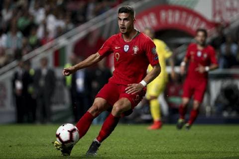 March 22, 2019 - Lisbon, Portugal - Andre Silva of Portugal and Sevilla FC during the Euro 2020 qualifying football match Portugal vs Ukraine at Luz stadium in Lisbon on March 22, 2019. Portugal v Ukraine - UEFA EURO EM Europameisterschaft Fussball 2020 Qualifier  - ZUMAn230 20190322_zaa_n230_710 Copyright: xFilipexAmorimx
