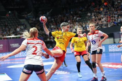 Cristina Laslo (Roumanie) HANDBALL : Golden League - 2eme journee - Norvege vs Roumanie - 23 03 2019 KevinDomas Panoramic 