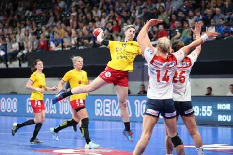 Cristina Laslo (Roumanie) HANDBALL : Golden League - 2eme journee - Norvege vs Roumanie - 23 03 2019 KevinDomas Panoramic 