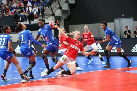Kathrine Heindahl (Danemark) HANDBALL : Golden League - 2eme journee - France vs Danemark - 23 03 2019 KevinDomas Panoramic 