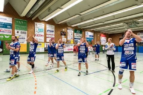 Sigesjubel TV Weilstetten SG H2Ku Herrenberg vs. TV Weilstetten Handball BWOL Maenner 23 03 2019 SG H2Ku Herrenberg vs. TV Weilstetten Handball BWOL Maenner 23 03 2019 Herrenberg Copyright: xFrankx Eibner-Pressefotox EP_wfk