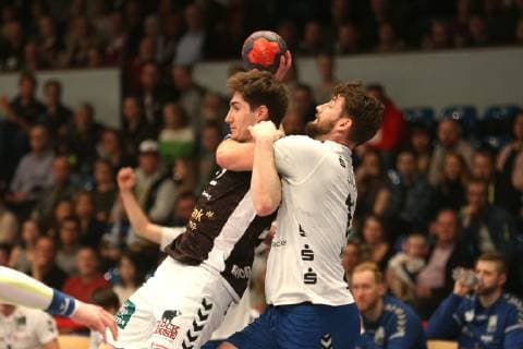 Handball 2 Handball Bundesliga 2018 2019 Handball Sportverein Hamburg vs EHV Aue Philipp Bauer Handball Sportverein Hamburg Ladislav Brykner EHV Aue Sporthalle Hamburg Hamburg Hamburg