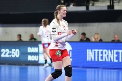 Handball, Golden League Damen, Rumänien - Dänemark Anne Mette Hansen (Danemark) HANDBALL : Golden League - 3eme journee - Roumanie vs Danemark - 24 03 2019 KevinDomas Panoramic 