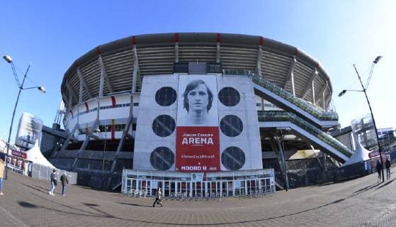 Soccer Men Season 2018 19 EM Qualification Group C 2 Matchday International match in Amsterdam Netherlands Germany View of the Johan Cruijff ArenA with photo of Johan Cruijff 24 03 2019 Copyright: xMatthiasxKochx