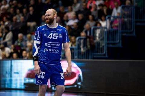 1 handball Bundesliga VfL Gummersbach Bergischer HC 24 03 2019 Alexander Becker 45 VfL Gummersbach 1 handball Bundesliga VfL Gummersbach Bergischer HC Gummersbach Schwalbe arena