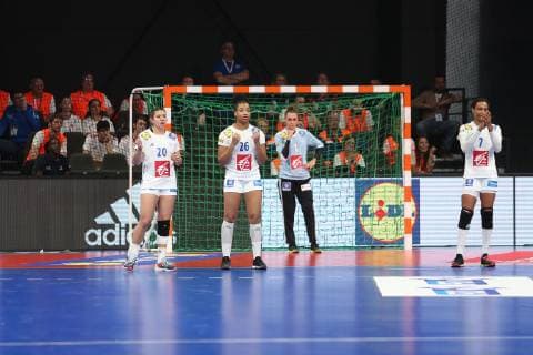 Handball, Golden League Damen, Frankreich - Norwegen Pauletta Foppa (France) HANDBALL : Golden League - 3eme journee - France vs Norvege - 24 03 2019 KevinDomas Panoramic 