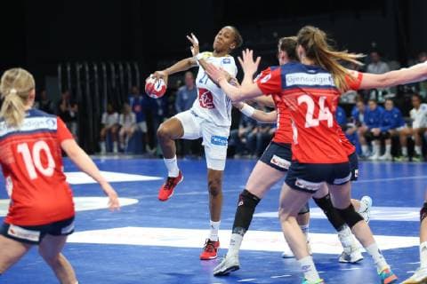 Handball, Golden League Damen, Frankreich - Norwegen Orlane Kanor (France) HANDBALL : Golden League - 3eme journee - France vs Norvege - 24 03 2019 KevinDomas Panoramic 