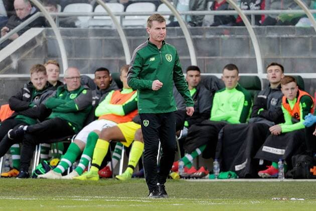UEFA EURO EM Europameisterschaft Fussball Under 21 Championship Qualifier, Tallaght Stadium, Dublin 24 3 2019 Republic of Ireland vs Luxembourg Ireland manager Stephen Kenny Stephen Kenny 24 3 2019  Copyright: x©INPHO LaszloxGeczox LG1_0139