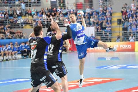 Handball, CL, Orlen Wisla Plock - MOL-Pick Szeged PLOCK, 24.03.2019 MECZ LIGA MISTRZOW PILKA RECZNA MEZCZYZN SEZON 2018 19 --- MEN S HANDBALL CHAMPIONS LEAGUE MATCH: SPR ORLEN WISLA PLOCK - MOL-PICK SZEGED NZ ZIGA MLAKAR FOT. DOMINIK BUZE FOTOPYK NEWSPIX.PL --- Newspix.pl  190324MiD020
