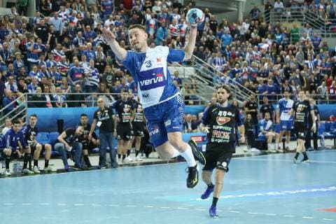 Handball, CL, Orlen Wisla Plock - MOL-Pick Szeged 24.03.2019 Plock Orlen Arena Pilka reczna Velux EHF Liga Mistrzow 2018 2019, 1 8 finalu Orlen Wisla Plock - MOL-Pick Szeged N z Michal Daszek Foto Adam Starszynski PressFocus 24.03.2019 Plock Orlen Arena Handball Velux EHF Champions League 2018 2019 round 1 of 8 Orlen Wisla Plock - MOL-Pick Szeged Michal Daszek Credit Adam Starszynski PressFocus NEWSPIX.PL --- Newspix.pl  20190324PF_AS027