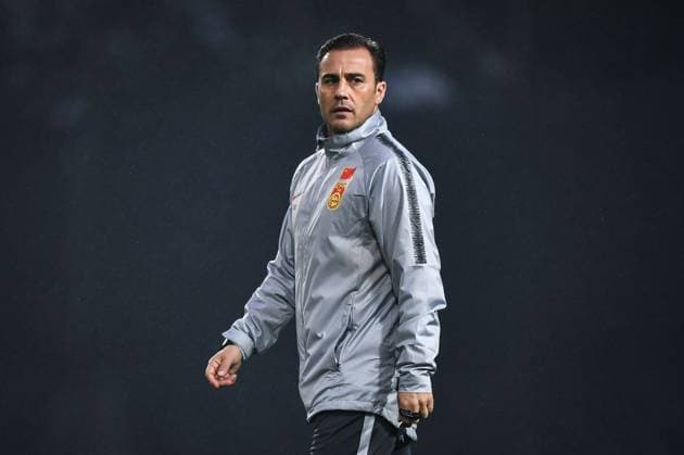 Head coach Fabio Cannavaro of Chinese national men s football team takes part in a training session for the Third-fourth place match against Uzbekistan during the 2019 China Cup International Football Championship in Nanning city, south China s Guangxi Zhuang Autonomous Region, 24 March 2019. Cannavaro leads players to gear up for Third-fourth place match of China Cup  20190324_806276