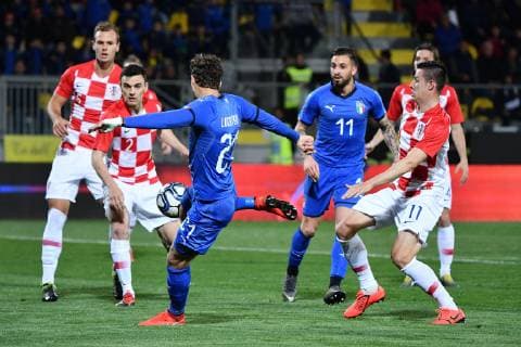 Photo Alfredo Falcone - LaPresse25 03 2019 Frosinone (Italy SoccerItalia - Croazia U21Stadium Benito Stirpe of FrosinoneIn the pic:gol locatelli  Copyright: xAlfredoxFalcone LaPresse ALFREDOx