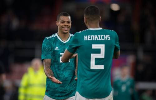 Lukas Nmecha (Preston North End (on loan from Manchester City) of Germany U21 U 21 at full time during the International Friendly L?nderspiel match between England U21 and Germany U21 at the Goldsands Stadium, Bournemouth, England on 26 March 2019. Copyright: xAndyxRowlandx PMI-2706-0014
