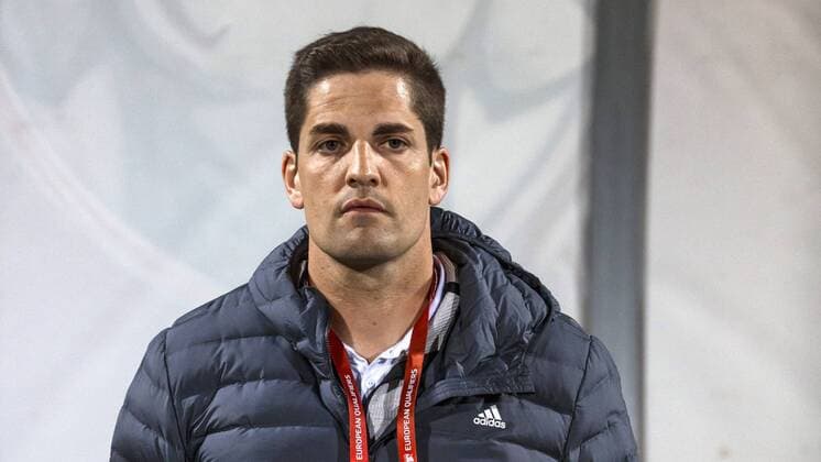 Mosta Malta 26 03 2019 UEFA European Championship Qualification Group F 2 Matchday Malta Spain Head coach Robert Moreno Spain looks on DeFodi523
