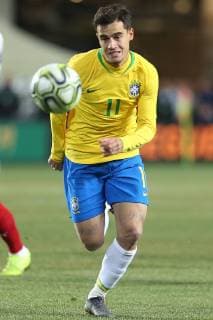PRAGA 26.03.2019 MIEDZYNARODOWY MECZ TOWARZYSKI: CZECHY - BRAZYLIA --- International Friendly Länderspiel FOOTBALL MATCH IN PRAGUE: CZECH REPUBLIC - BRAZIL NZ. PHILIPPE COUTINHO FOT. MICHAL CHWIEDUK FOKUSMEDIA.COM.PL NEWSPIX.PL --- Newspix.pl  190326CHW061