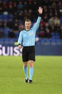 referee Damir Skomina SVN Switzerland Denmark EM qualification national team international soccer 26 03 2019
