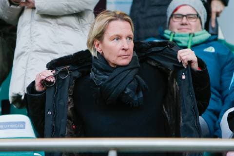 27 03 2019 xtgx Football UEFA Women s Champions League VfL Wolfsburg Olympique Lyon emspor v l coach martina voss tecklenburg DFL DFB REGULATIONS PROHIBIT ANY USE OF PHOTOGRAPHS as IMAGE SEQUENCES and or QUASI VIDEO AOK Stadium