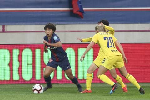 Shuang Wang (PSG) FOOTBALL FEMININ : PSG Vs Chelsea - Ligue des Champions - 27 03 2019 MichaelBaucher Panoramic 