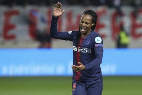 Marie Antoinette Katoto (PSG) - Deception FOOTBALL FEMININ : PSG Vs Chelsea - Ligue des Champions - 27 03 2019 MichaelBaucher Panoramic 