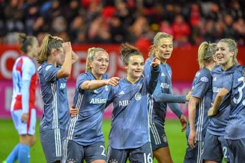 Football UEFA Womens Champions League 27 03 2019 FC Bayern München SK Slavia Praha Football UEFA Womens Champions League 27 03 2019 FC Bayern München SK Slavia Praha in Munich FCB Campus Bayern Deutschland 2 0 for FCB DFL REGULATIONS PROHIBIT ANY USE OF PHOTOGRAPHS AS IMAGE SEQUENCES AND OR QUASI VIDEO