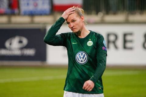 27 03 2019 xtgx Football UEFA Women s Champions League VfL Wolfsburg Olympique Lyon emspor v l Alexandra Popp VfL Wolfsburg 11 disappointed looks disappointed down disappointed DFL DFB REGULATIONS PROHIBIT ANY USE OF PHOTOGRAPHS as IMAGE SEQUENCES and or QUASI VIDEO AOK Stadium