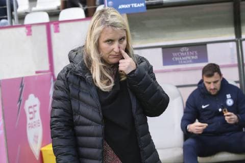 Emma Hayes (Entraineur Chelsea) FOOTBALL FEMININ : PSG Vs Chelsea - Ligue des Champions - 27 03 2019 MichaelBaucher Panoramic 
