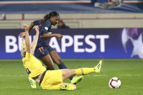 Kadidiatou Diani (PSG) FOOTBALL FEMININ : PSG Vs Chelsea - Ligue des Champions - 27 03 2019 MichaelBaucher Panoramic 
