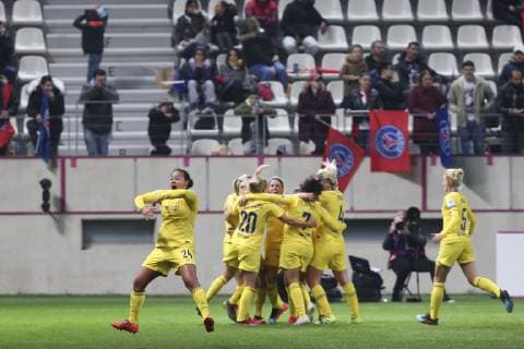 Joie sur le but de Chelsea - Drew Spence (Chelsea) FOOTBALL FEMININ : PSG Vs Chelsea - Ligue des Champions - 27 03 2019 MichaelBaucher Panoramic 