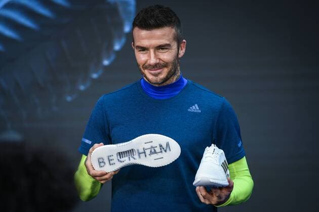 Sport Themen der Woche KW13 Sport Bilder des Tages English football star David Beckham attends the launch event for new products of adidas Originals x David Beckham in Guangzhou city, south China s Guangdong province, 28 March 2019. David Beckham flaunts charm to fascinate fans to endorse adidas in Guangzhou  20190328_503213