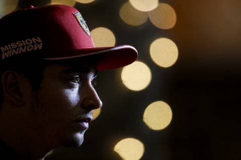 March 28, 2019 - Sakhir, Bahrain - CHARLES LECLERC of Scuderia Ferrari Mission Winnow during preparations of the 2019 FIA Formula 1 Bahrain Grand Prix at Bahrain International Circuit in Sakhir, Bahrain. Formula 1 2019 - Bahrain Grand Prix Preparations - ZUMAg147 20190328_zap_g147_016 Copyright: xJamesxGasperottix