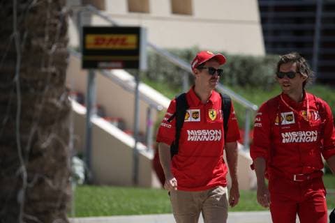 Photo4 LaPresse 29 03 2019 Sakhir, Bahrain Grand Prix Formula One Bahrain 2019 In the pic: Sebastian Vettel (GER) Scuderia Ferrari SF90  Copyright: xPhoto4 LaPressex