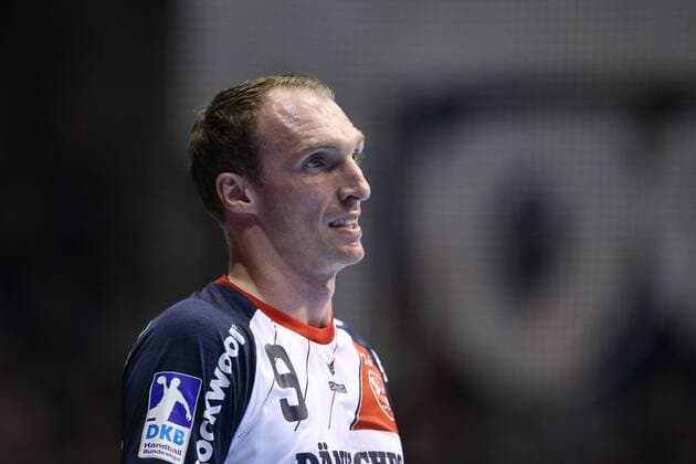 Holger Glandorf SG Flensburg Handewitt Handball Bundesliga Season 2018 2019 Punktspiel SC Magdeburg vs. SG Flensburg Handewitt in the GETEC Arena in Magdeburg single picture action Germany Handball Man Men 28 03 2019