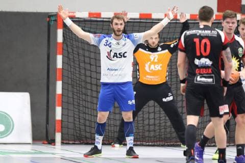 Lars Spiess TV Grosswallstadt 36 TuS N Luebbecke vs TV Grosswallstadt Handball 2 Bundesliga 29 03 2019 TuS N Luebbecke vs TV Grosswallstadt Handball 2 Bundesliga 29 03 2019 Luebbecke Copyright: xEibner-Pressefoto_Strohdiekx ep_jsk